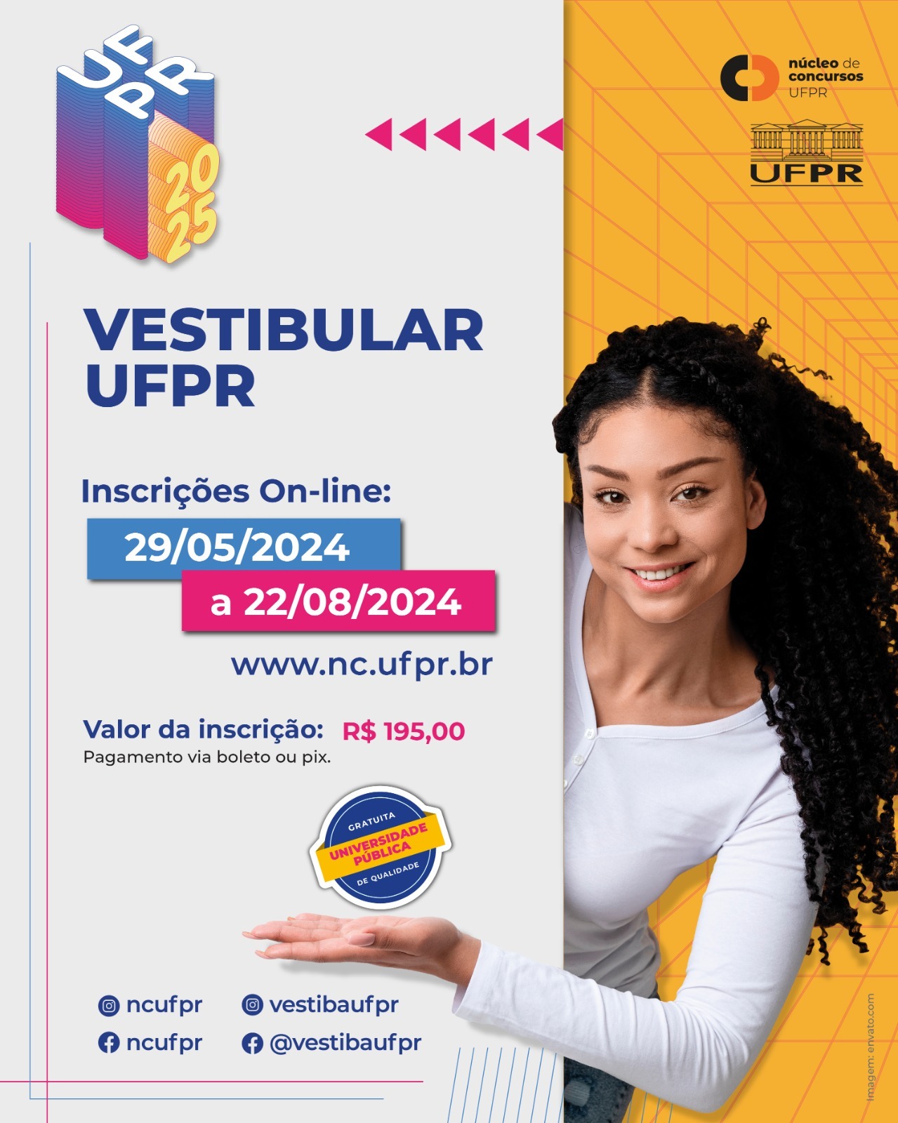 UFPR abre inscrições para o Vestibular 2025, com 5.278 vagas em 124 ...